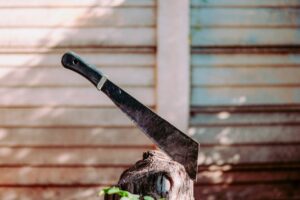 Watch terrifying machete attack at Melbourne mall