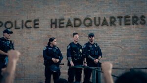 Officers, civilians ‘fortunate’ to avoid injury after police station crash