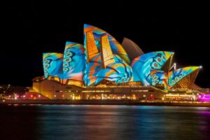 Vivid Sydney cancels shows after 83 drones plunge into Darling Harbour