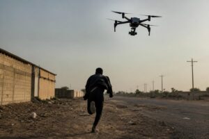‘Human safari’: Chilling video of man chased by drone in roadside attack