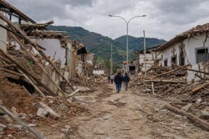 Live: Search continues for survivors after 'very strong' earthquake shakes Colombia