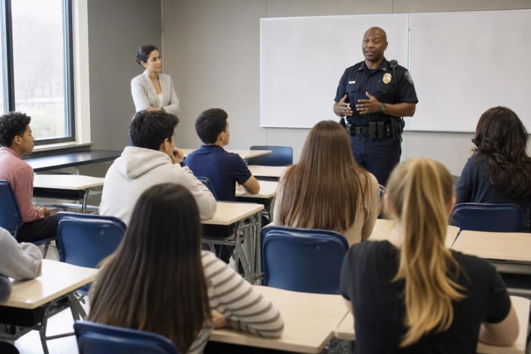 学生参与警务巡逻